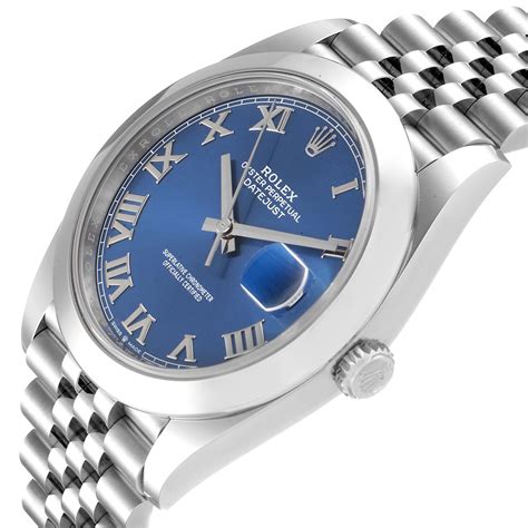 rolex roman pastore|Rolex Datejust 41 Blue Roman Dial .